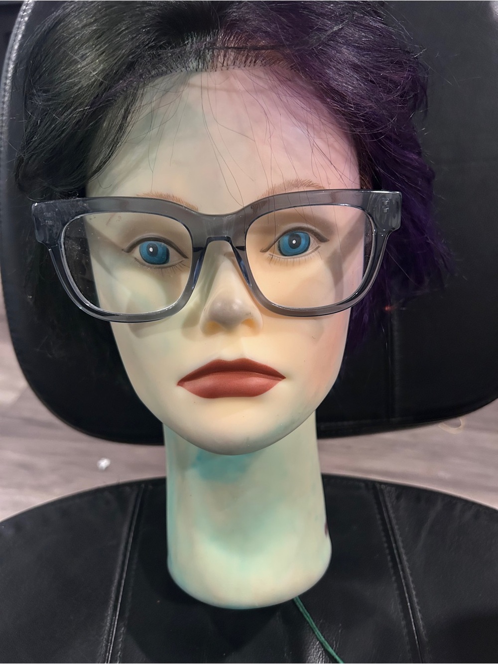 Match Readers 2.0 Clear Gray Oversized Square Glasses